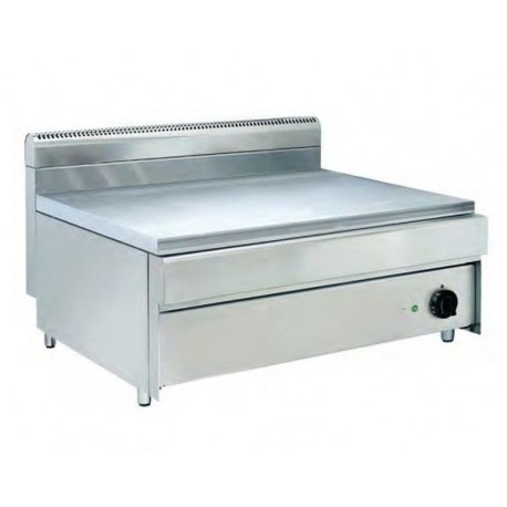 Cuocipiada a gas con 2 zone di cottura indipendenti dim. 800x700x500h mm HOTCLASS