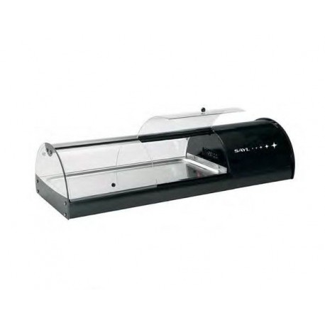 Vetrina refrigerata con piano liscio in acciaio inox temperatura +2°/+5°C varie dimensioni HOTCLASS