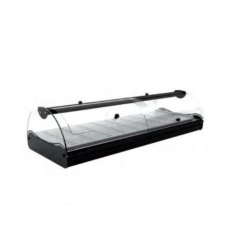 Vetrina caldo secco piano forato in acciaio inox temperatura +30°/+90°C dim 1190x395x245 mm HOTCLASS