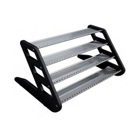 Espositore da banco per bottiglie 4 ripiani in alluminio con luci a led varie dimensioni HOTCLASS