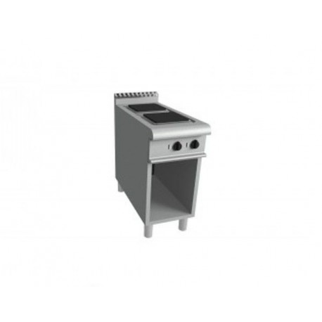 Cucina elettrica 2 piastre vano a giorno - Dim. cm 40x90x85h
