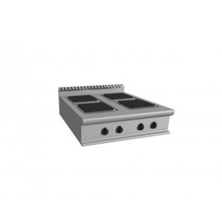 Cucina elettrica top 4 piastre - Dim. cm 80x90x23h