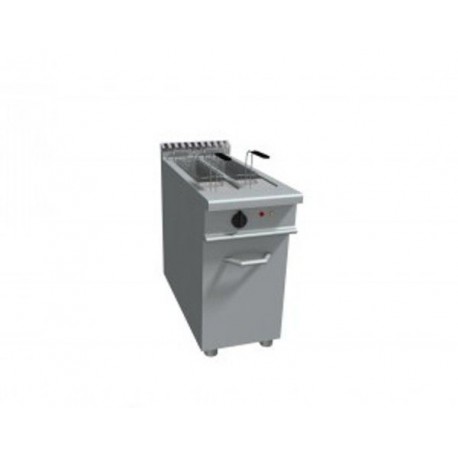 Friggitrice elettrica 2 vasche capacità 8+8 litri - Dim. cm 40x90x85h