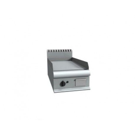 Fry top a gas da banco con piastra di cottura liscia - Dim. cm 40x90x23h