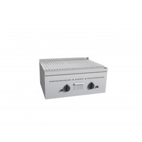 Bistecchiera-barbecue a pietra lavica da banco - Dim. cm 76x55x33h