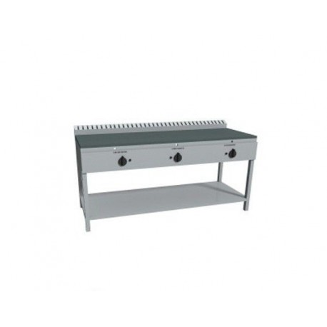 Piastra fry-top cuocipiadina a gas su gambe- Dim. cm 115x70x85h