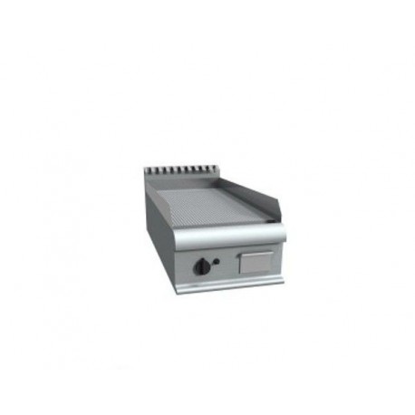 Fry top elettrico da banco piastra di cottura rigata - Dim. cm 40x90x23h