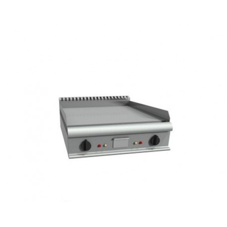 Fry top elettrico da banco piastra di cottura liscia - Dim. cm 80x90x23h