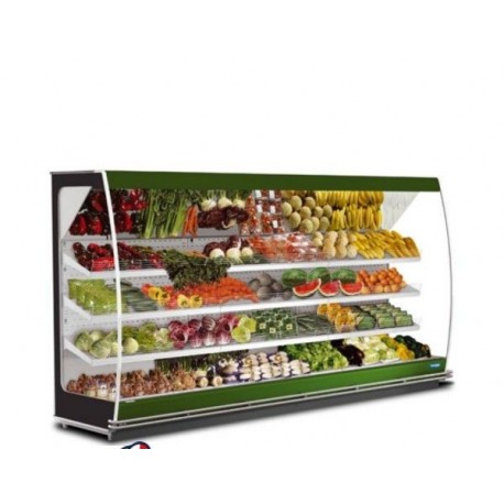 Vetrina murale espositore refrigerato verticale frutta e verdura - Temp. +6/+8°C - Profondità 968 cm Altezza 200 cm