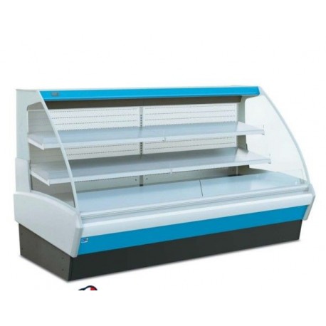 Espositore refrigerato per supermercato per prodotti refrigerati Dim. cm 135x127x125h Temp. 0/+4°C