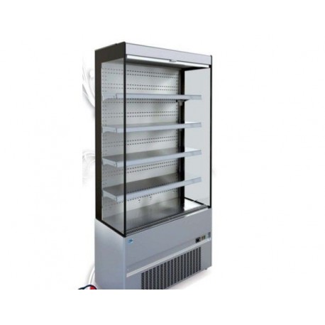 Espositore murale per prodotti refrigerati in acciaio inox Dim. cm 86,8x74x199,4h Temp. +2/+4°C