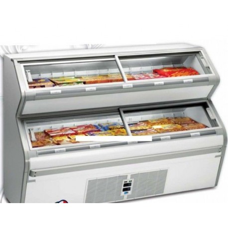 Espositore per gelati e surgelati Dim. cm 200x83x138h Temp. -1/+5°C
