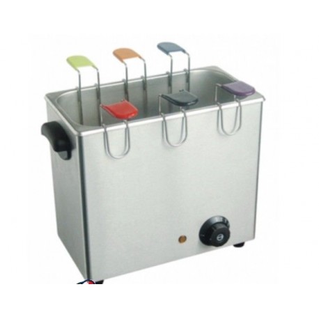 Cuociuova 2,6 Kw Telaio e vasca in acciaio inox Dimensioni: 370x230x300 mm