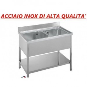 Lavatoio acciaio inox 2...
