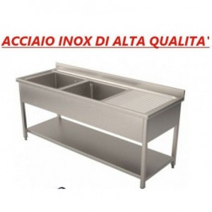 Lavatoio acciaio inox 2...