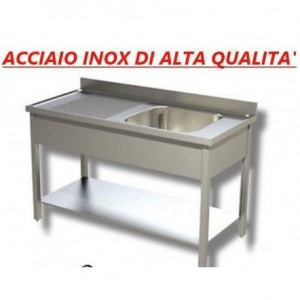Lavatoio acciaio inox 1...