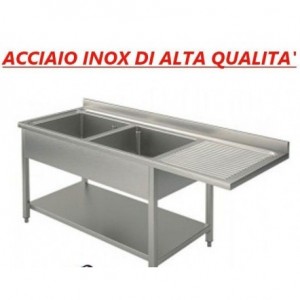 Lavatoio acciaio inox 2...